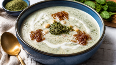 طرز تهیه آش دوغ اصیل و سنتی اردبیل