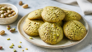 طرز تهیه کوکی پسته خانگی و ترد