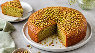 طرز تهیه کیک پسته خانگی و خوش‌عطر
