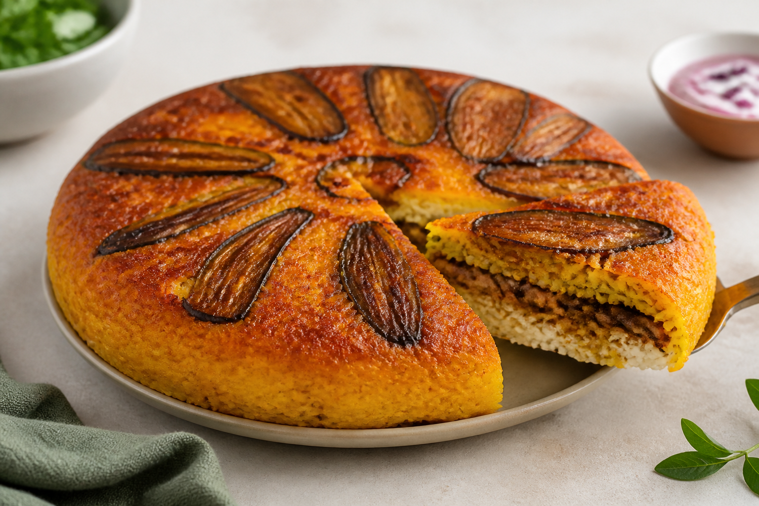 ته‌چین بادمجان مجلسی