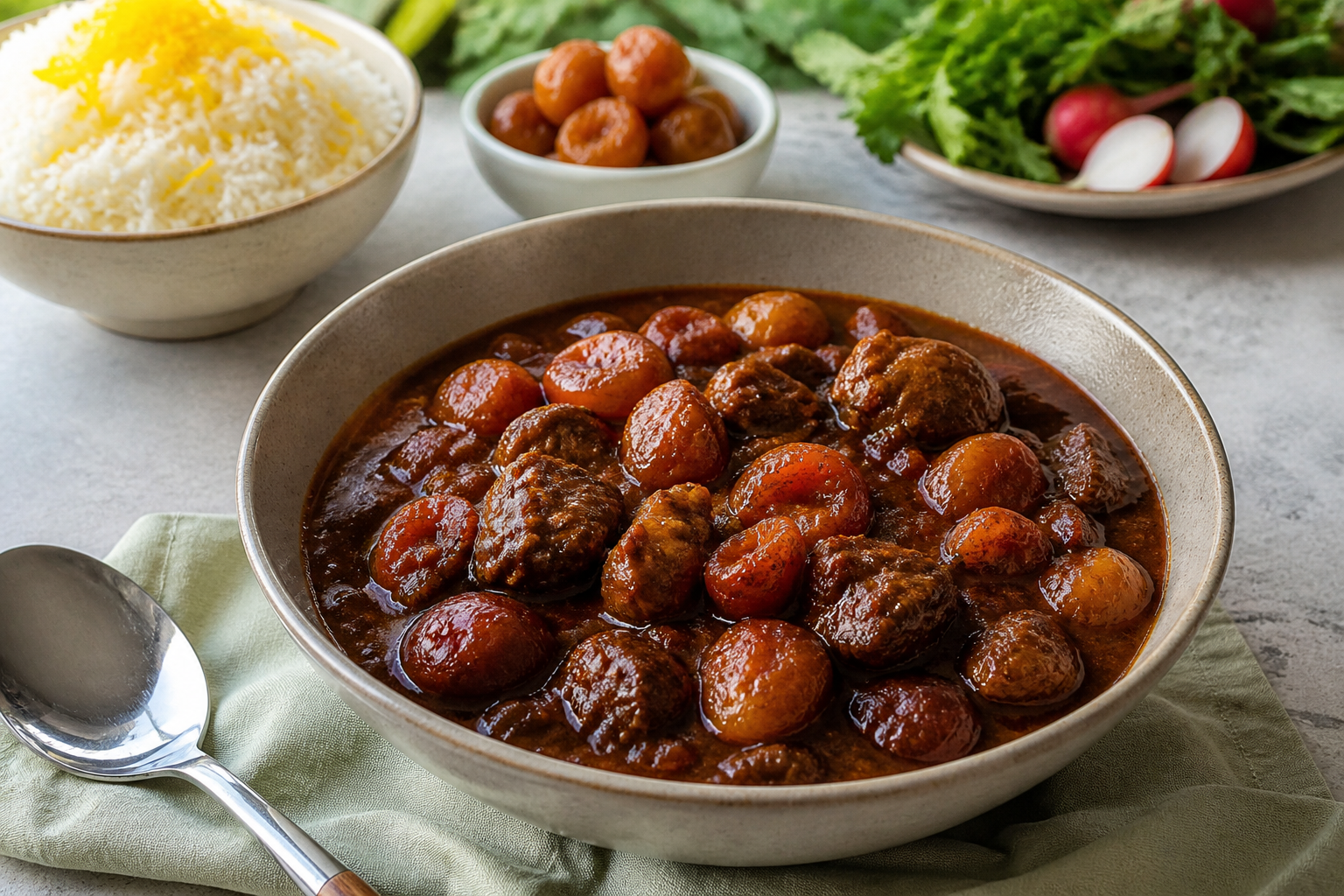 خورش آلوچه
