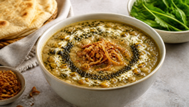 طرز تهیه آش گوشت سنتی و مجلسی با بافت کشدار
