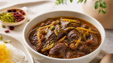 طرز تهیه خورش خلال کرمانشاهی اصیل و مجلسی