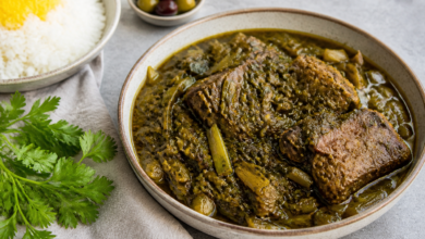 طرز تهیه خورش کرفس مجلسی و جاافتاده
