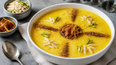 طرز تهیه شله مشهدی اصیل و کشدار