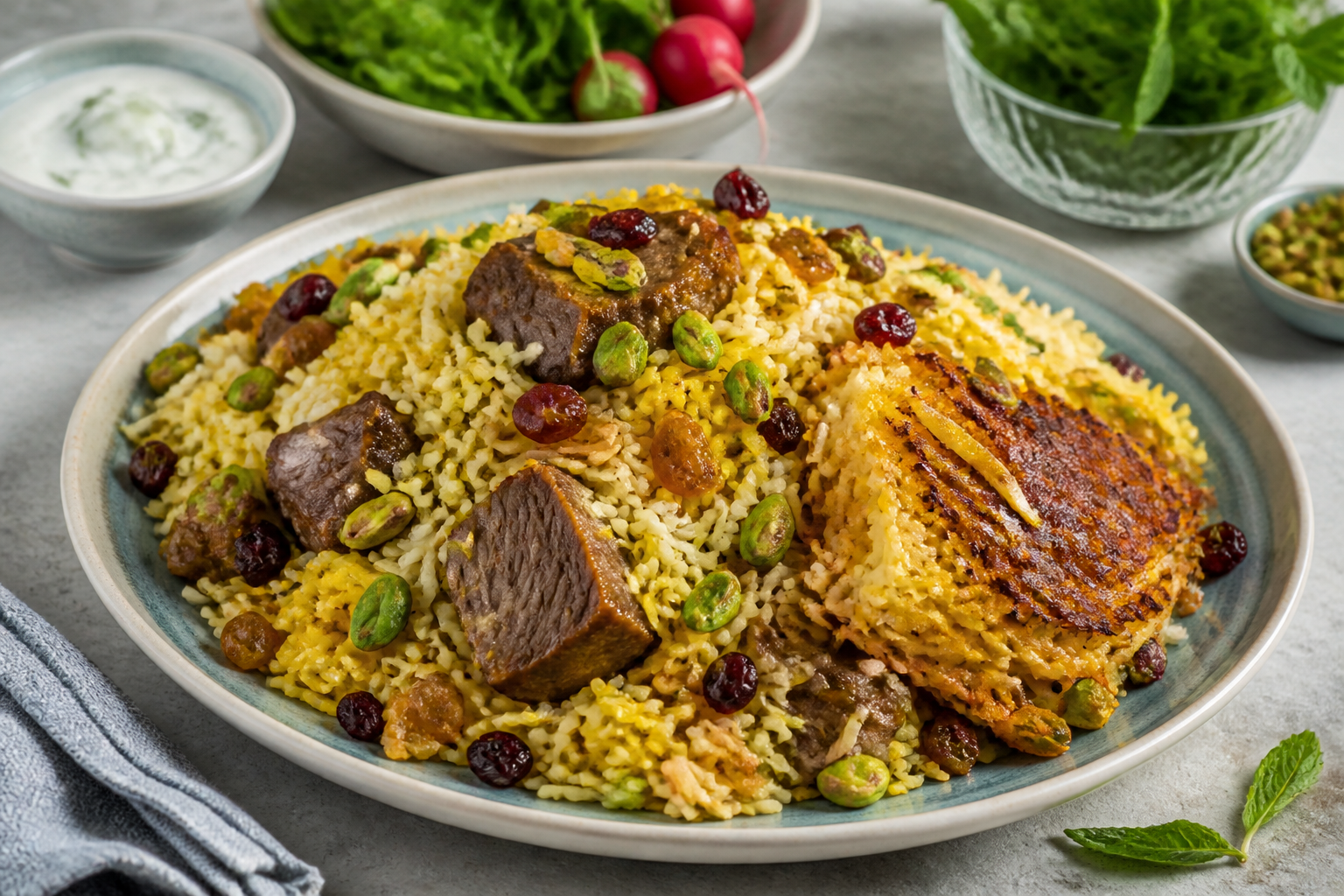 طرز تهیه مرصع‌پلو اصیل و مجلسی ایرانی