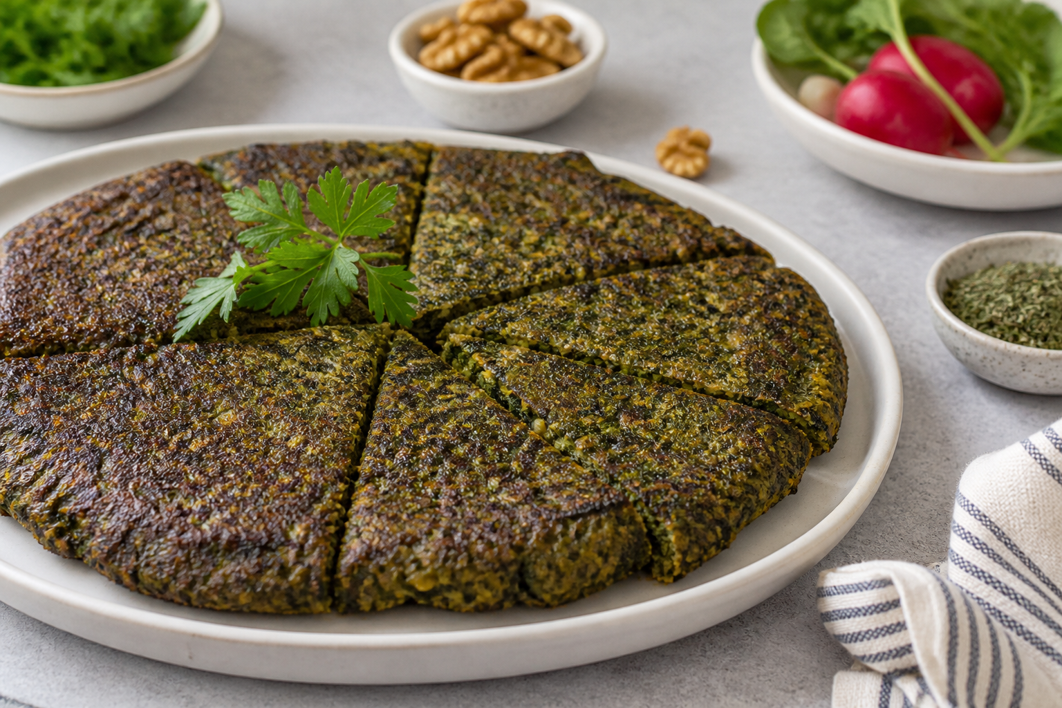کوکو سبزی سنتی و مجلسی